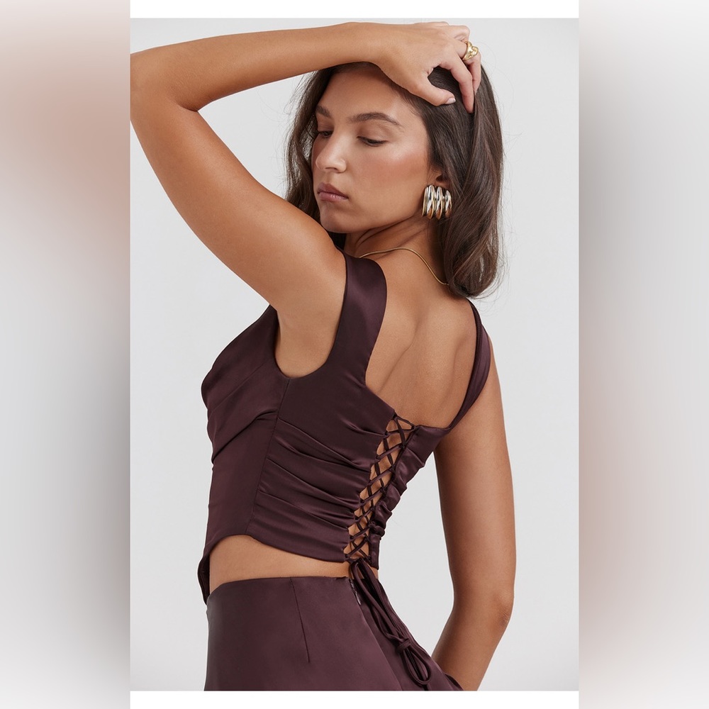 UNA Rich Brown Corset